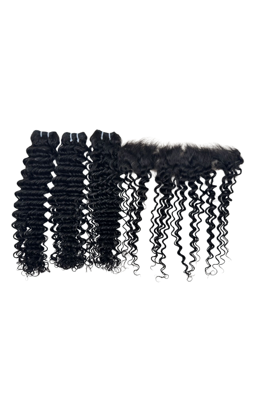 Luxe Virgin 1B 3 Bundle + HD 13x6 Frontal Deals